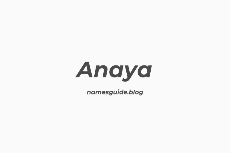 Origin and Meaning of Last Name Anaya