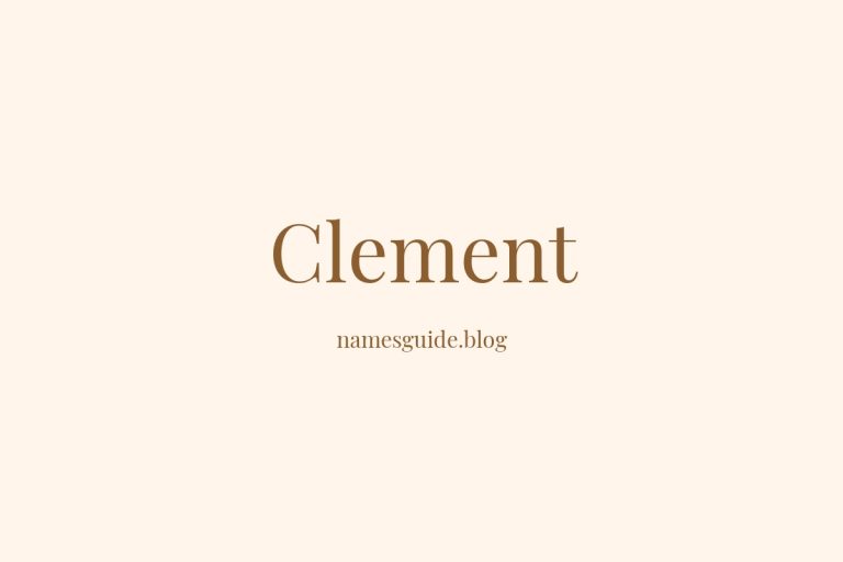 Origin and Meaning of Last Name Clement
