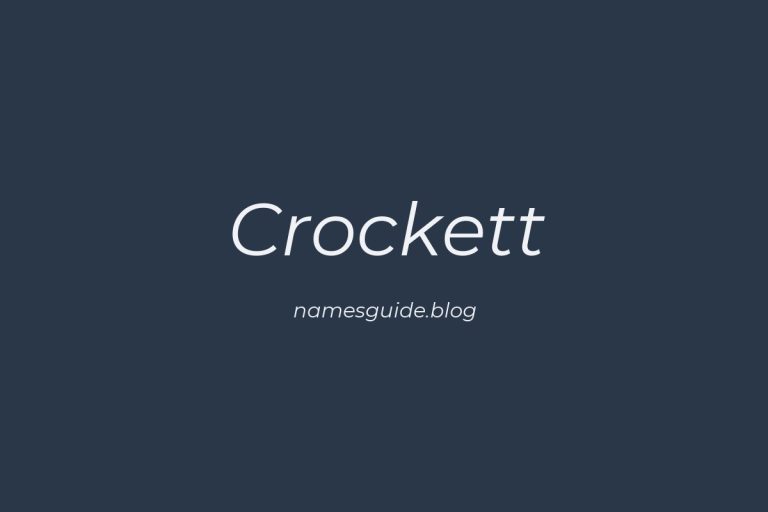 Origin and Meaning of Last Name Crockett