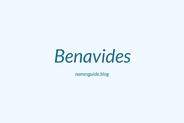 Origin and Meaning of Last Name Benavides