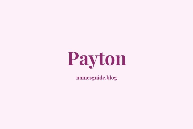 Origin and Meaning of Last Name Payton