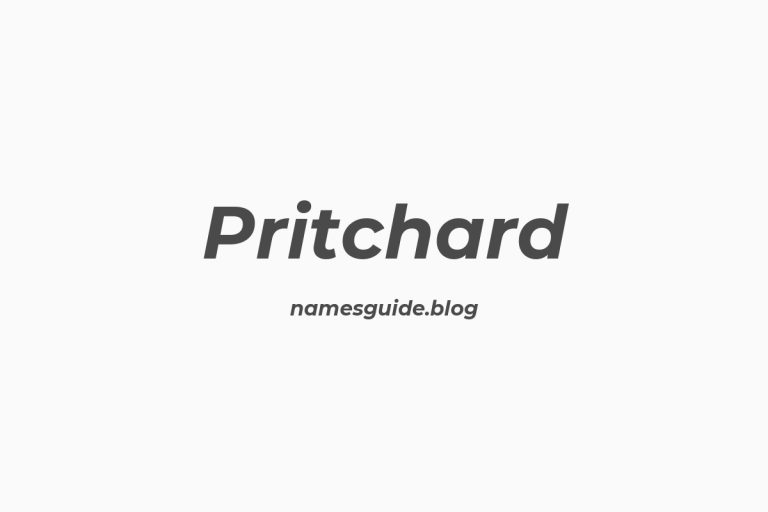 Origin and Meaning of Last Name Pritchard