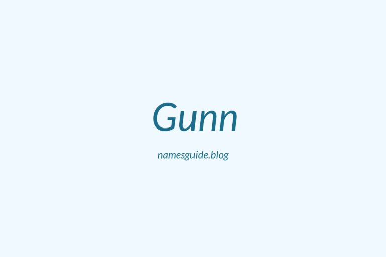 Origin and Meaning of Last Name Gunn