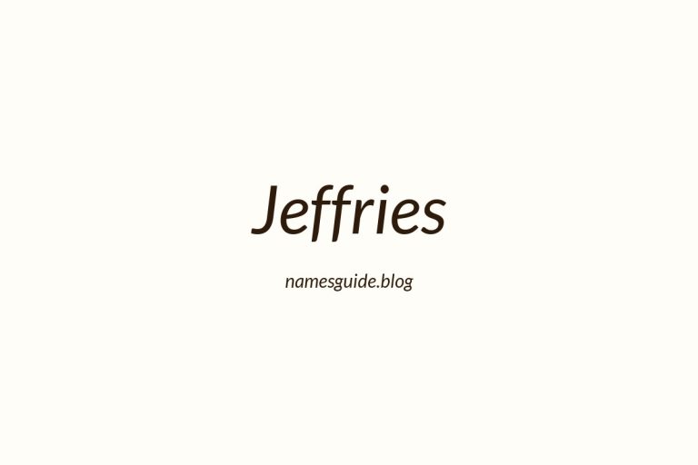Origin and Meaning of Last Name Jeffries
