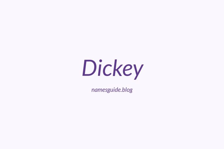 Origin and Meaning of Last Name Dickey