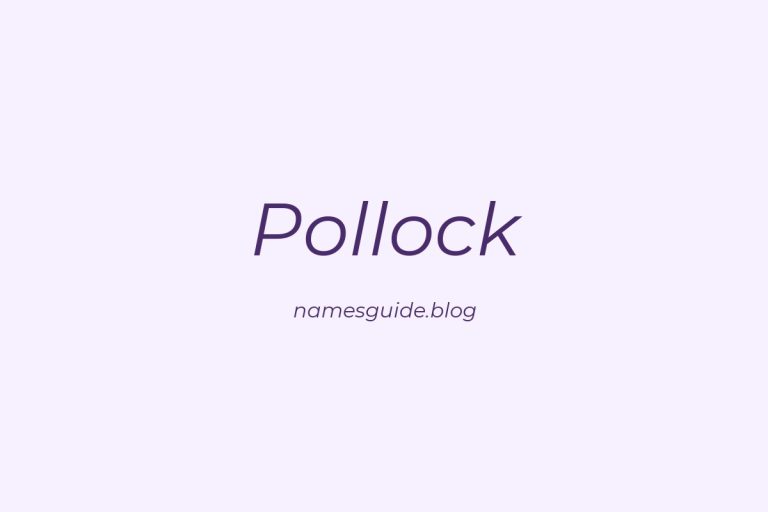 Origin and Meaning of Last Name Pollock