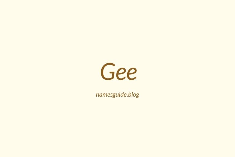 Origin and Meaning of Last Name Gee