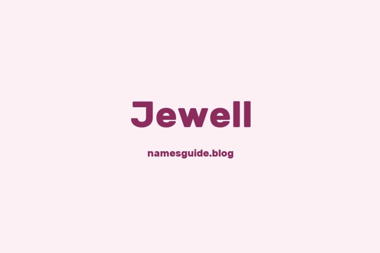 Origin and Meaning of Last Name Jewell
