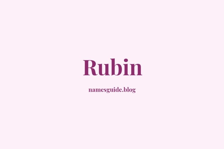 Origin and Meaning of Last Name Rubin
