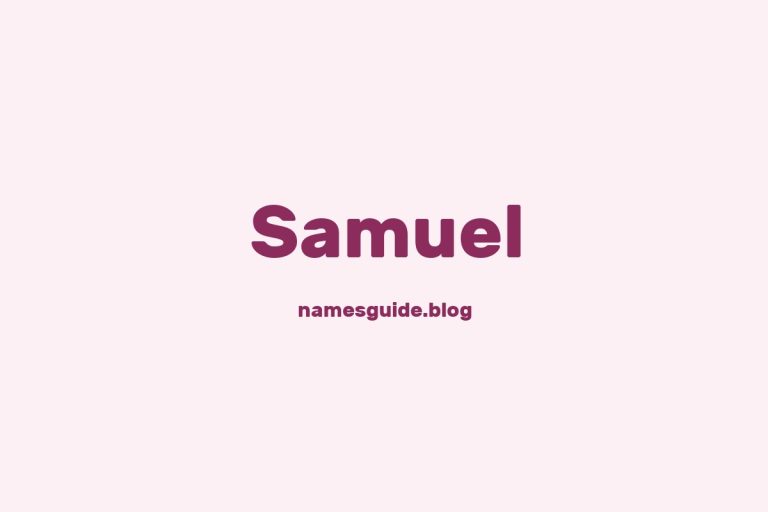 Origin and Meaning of Last Name Samuel