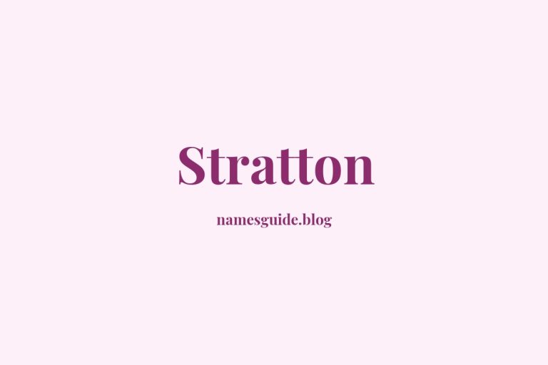 Origin and Meaning of Last Name Stratton