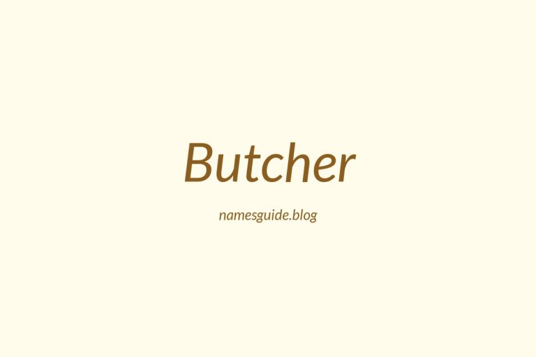 Origin and Meaning of Last Name Butcher