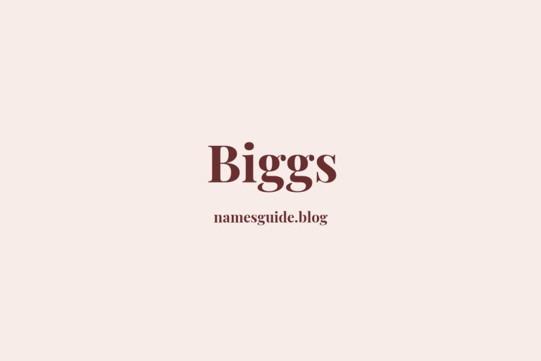 Origin and Meaning of Last Name Biggs