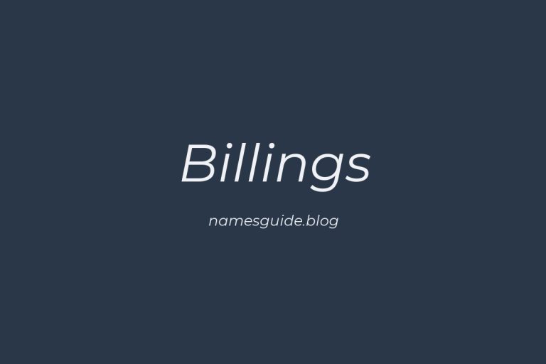 Origin and Meaning of Last Name Billings