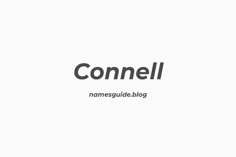 Origin and Meaning of Last Name Connell
