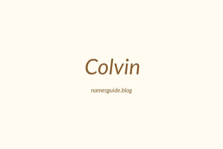 Origin and Meaning of Last Name Colvin