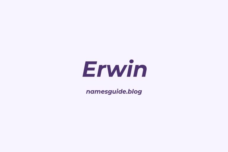 Origin and Meaning of Last Name Erwin