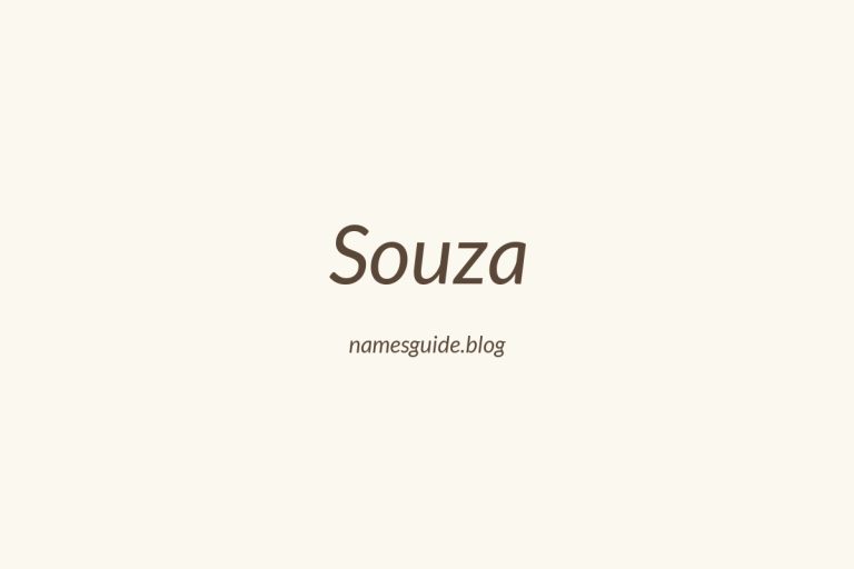 Origin and Meaning of Last Name Souza