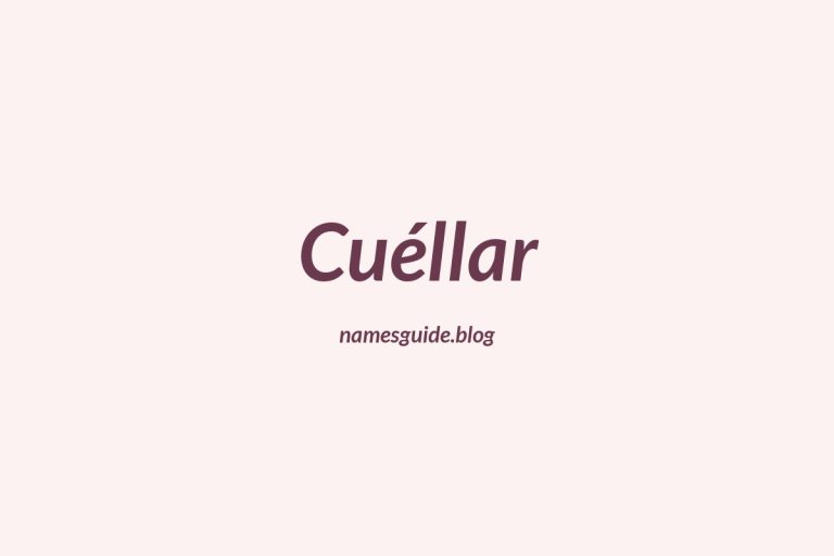 Origin and Meaning of Last Name Cuéllar