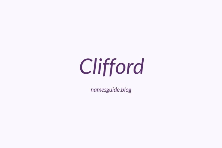 Origin and Meaning of Last Name Clifford
