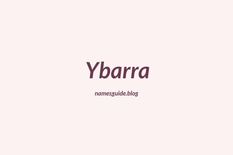 Origin and Meaning of Last Name Ybarra