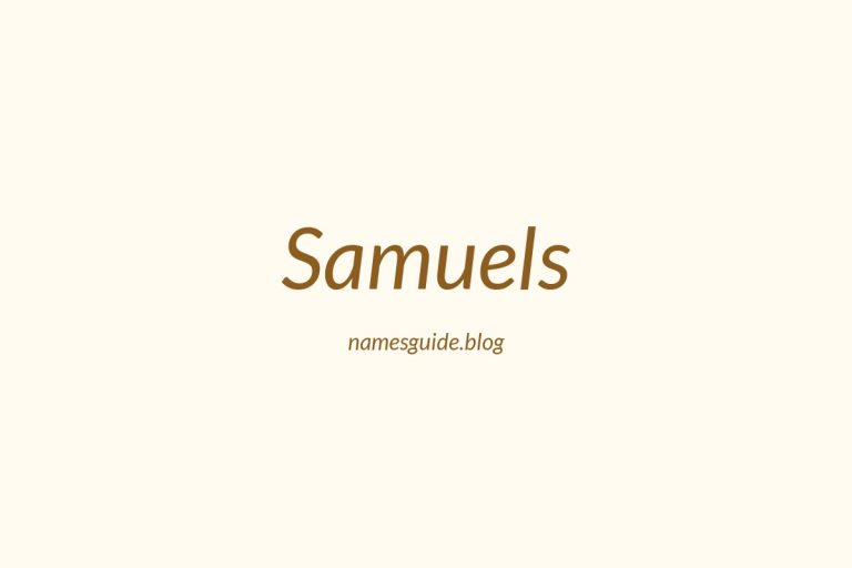 Origin and Meaning of Last Name Samuels