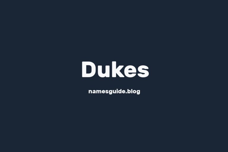 Origin and Meaning of Last Name Dukes