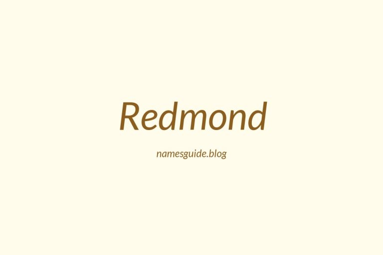 Origin and Meaning of Last Name Redmond