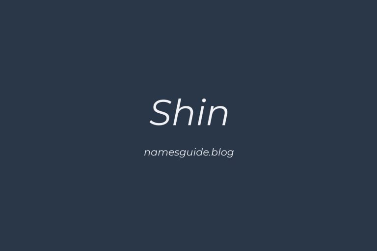 Origin and Meaning of Last Name Shin