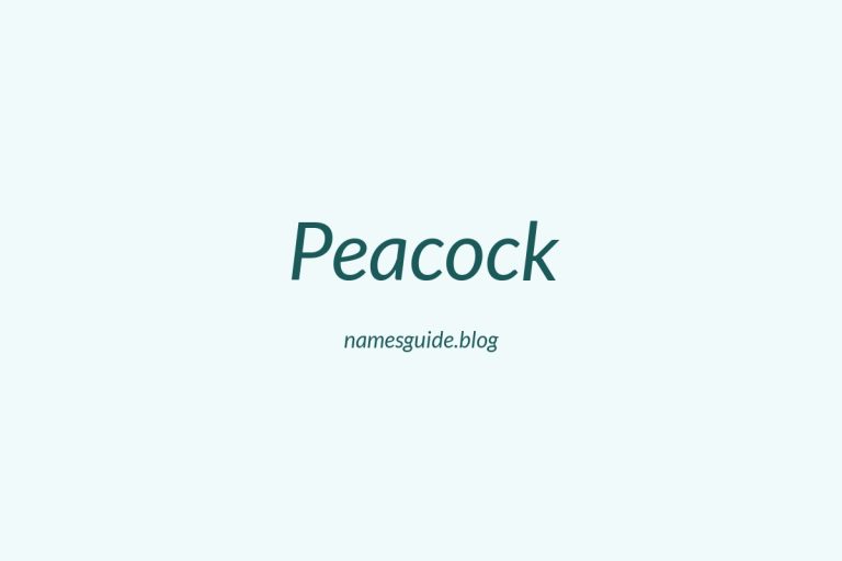 Origin and Meaning of Last Name Peacock