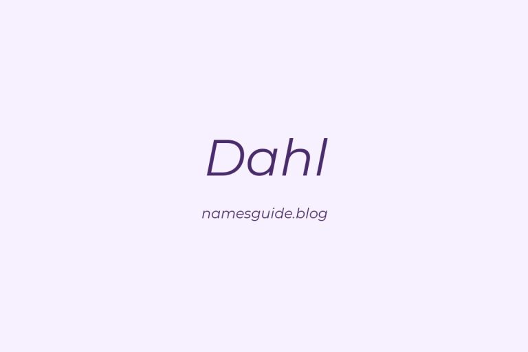 Origin and Meaning of Last Name Dahl