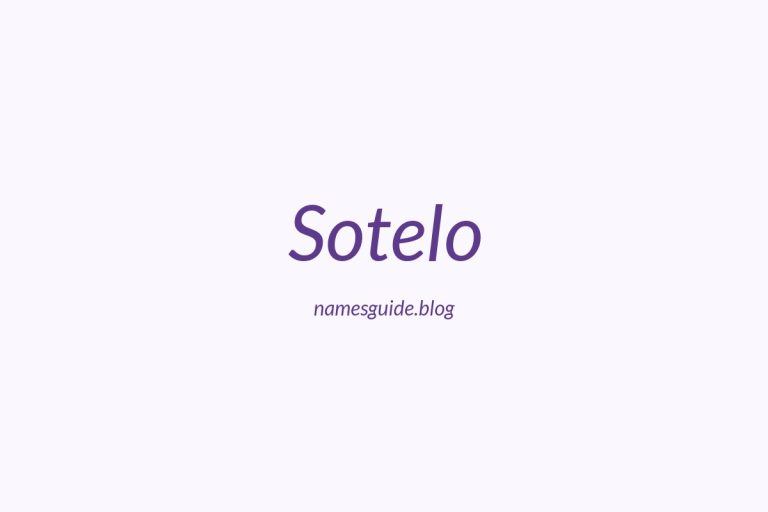Origin and Meaning of Last Name Sotelo