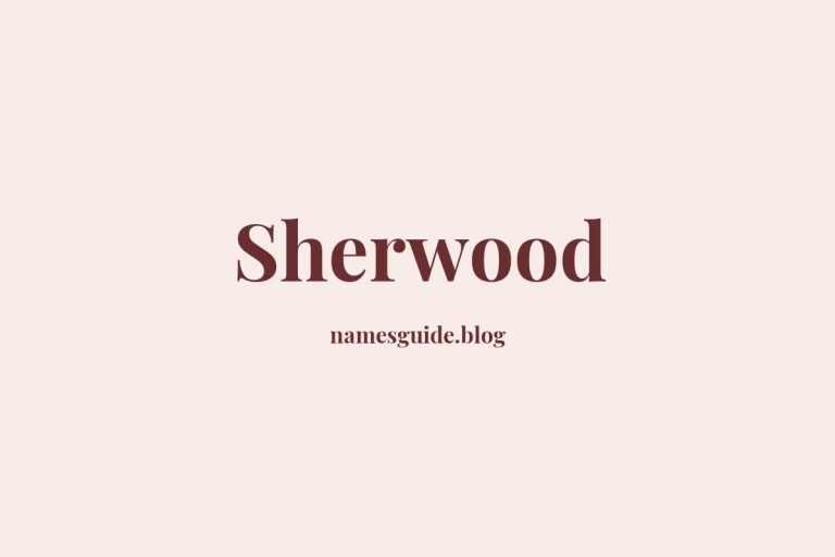 Origin and Meaning of Last Name Sherwood