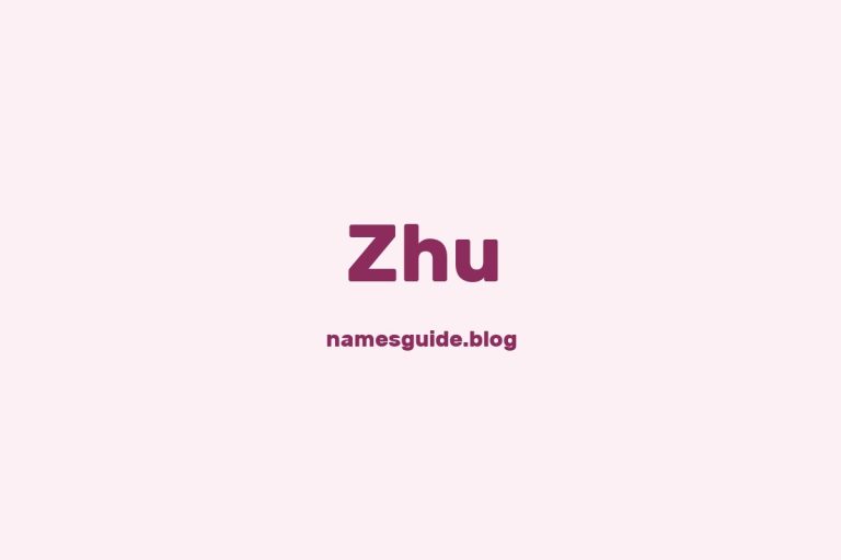 Origin and Meaning of Last Name Zhu