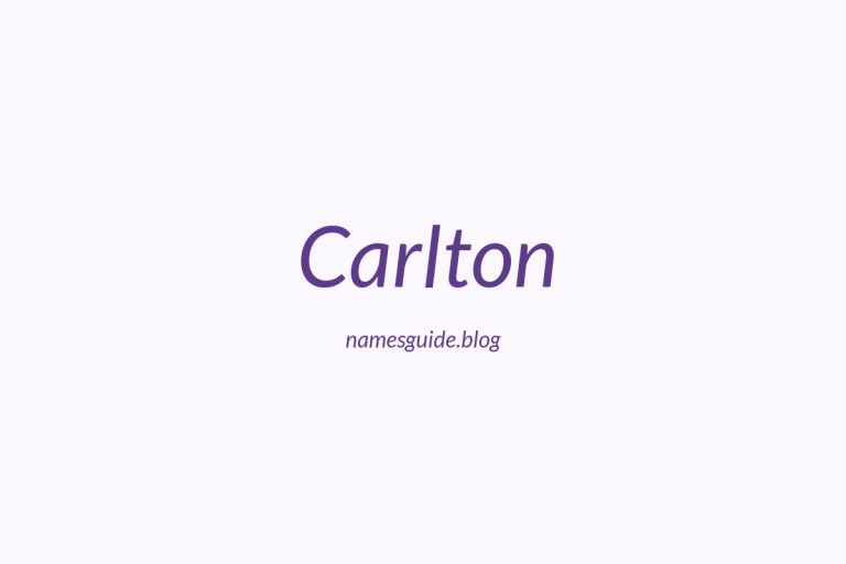 Origin and Meaning of Last Name Carlton
