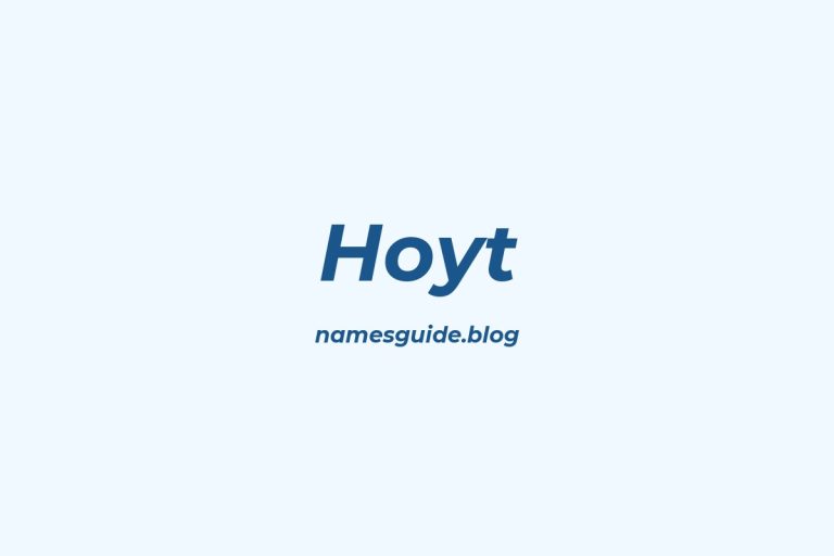 Origin and Meaning of Last Name Hoyt
