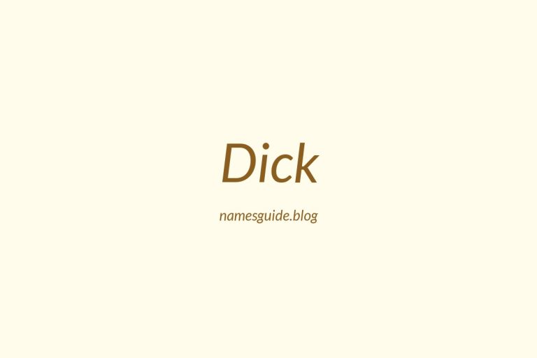 Origin and Meaning of Last Name Dick