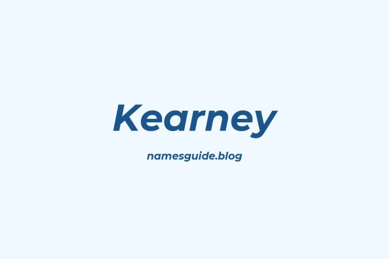 Origin and Meaning of Last Name Kearney
