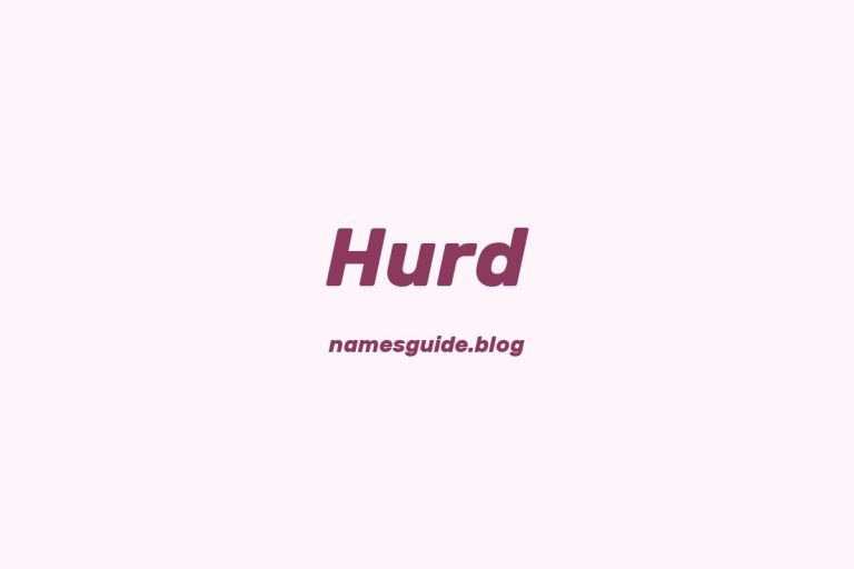 Origin and Meaning of Last Name Hurd