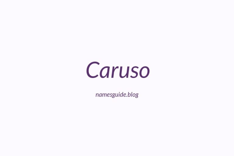 Origin and Meaning of Last Name Caruso