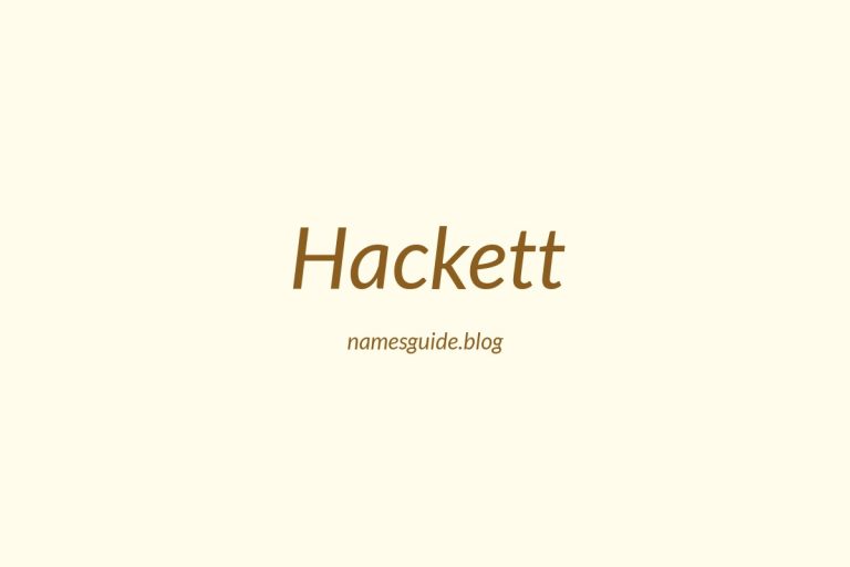 Origin and Meaning of Last Name Hackett