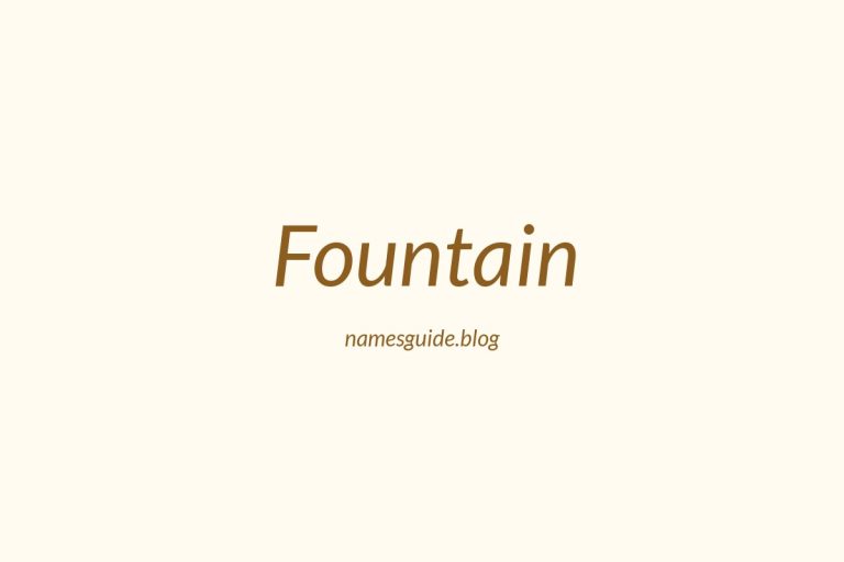 Origin and Meaning of Last Name Fountain