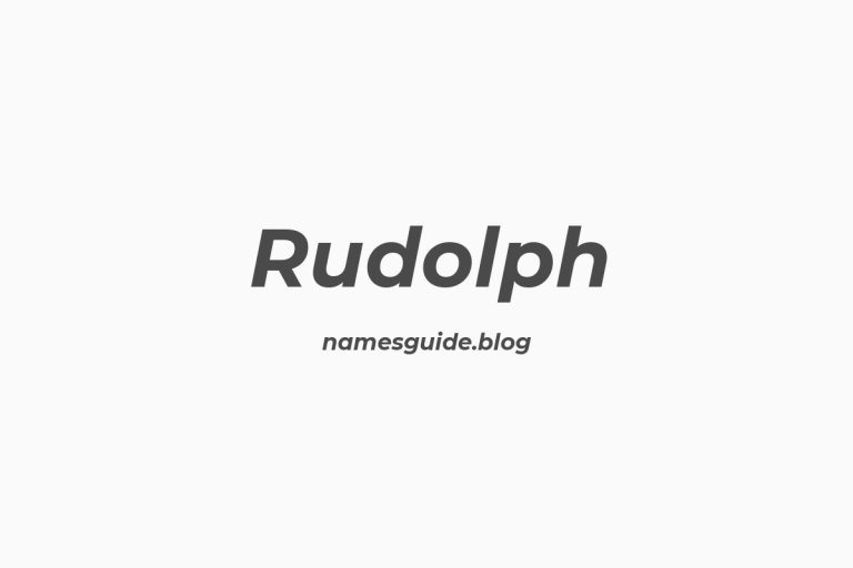 Origin and Meaning of Last Name Rudolph