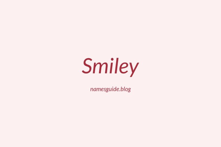 Origin and Meaning of Last Name Smiley