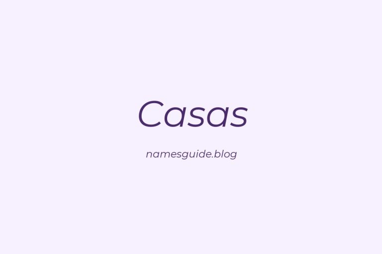 Origin and Meaning of Last Name Casas