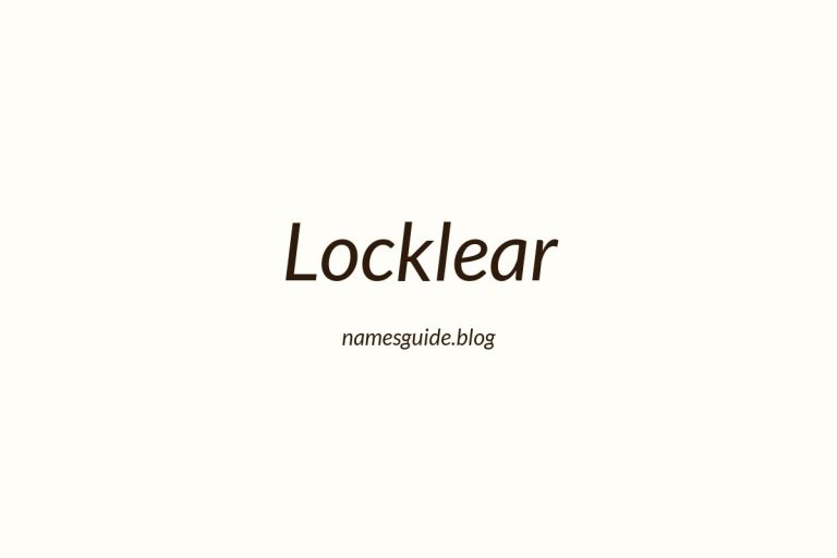Origin and Meaning of Last Name Locklear
