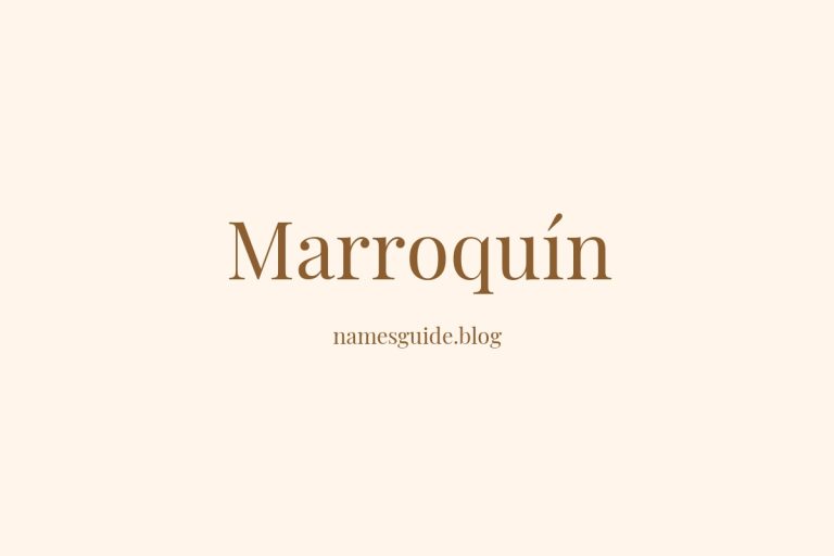 Origin and Meaning of Last Name Marroquín