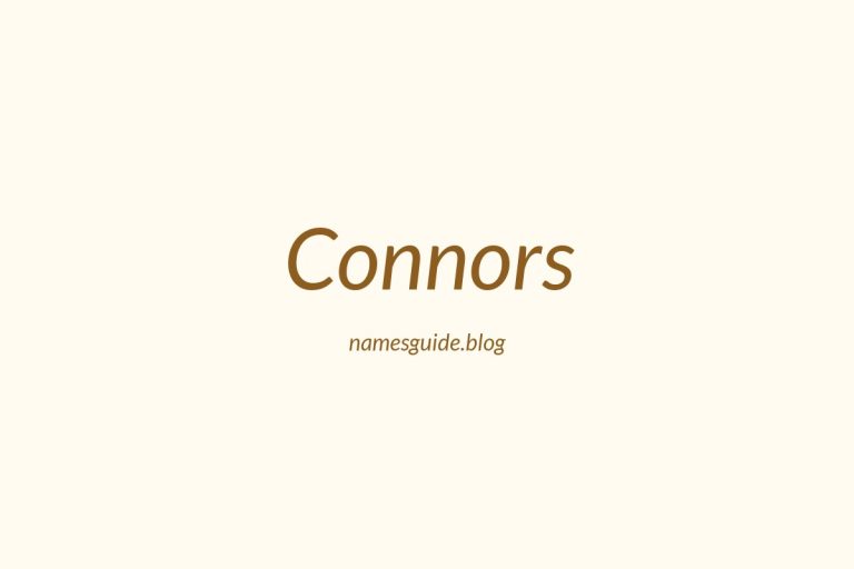 Origin and Meaning of Last Name Connors