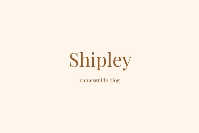 Origin and Meaning of Last Name Shipley