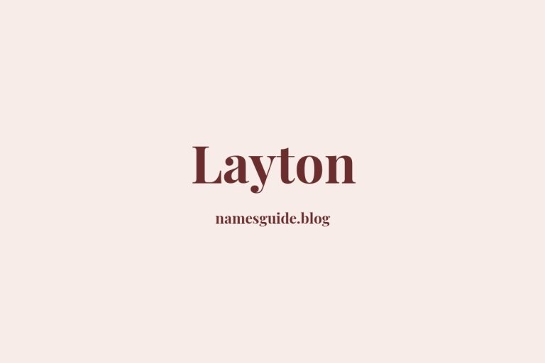 Origin and Meaning of Last Name Layton